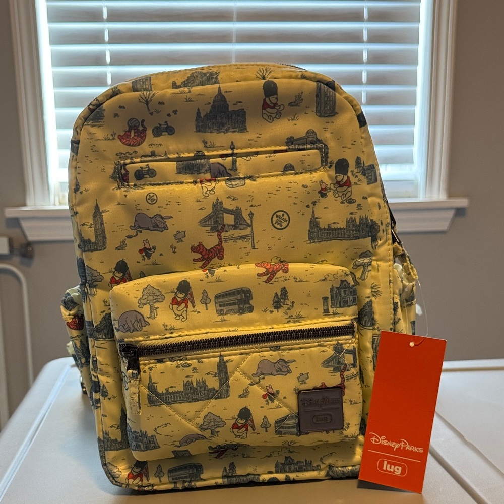 Disney Parks Lug Backpack with London Print (Winnie the Pooh) Exclusive